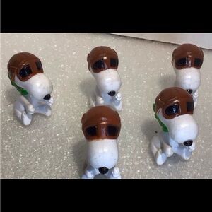 Peanuts HTF Snoopy PVC toy Figures Lot